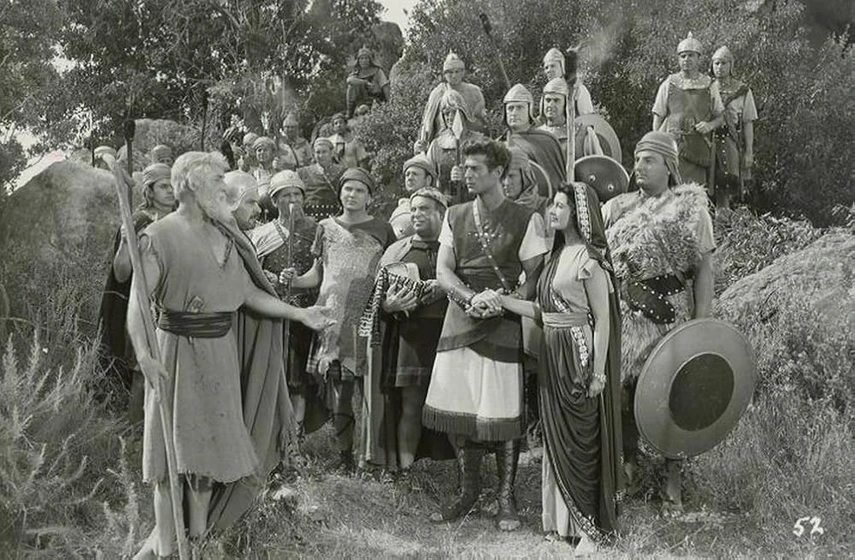 John Hoyt, Margia Dean, Joe Besser, Eduard Franz y George Nader en los-pecados-de-jezabel