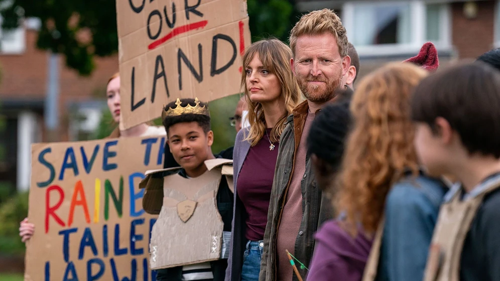 Tom Goodman-Hill y Morgana Robinson en robin-and-the-hoods