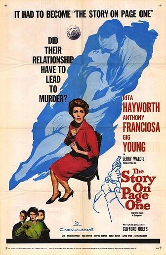 Poster de Sangre en primera página