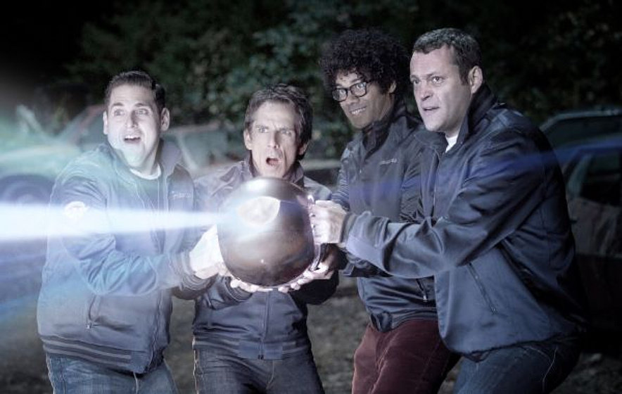 Ben Stiller, Vince Vaughn, Jonah Hill y Richard Ayoade en Los Amos del Barrio