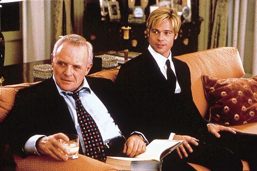 Brad Pitt y Anthony Hopkins en conoces-a-joe-black