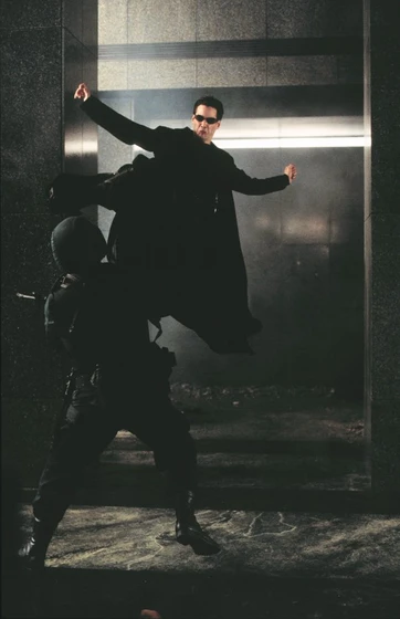 Keanu Reeves en matrix
