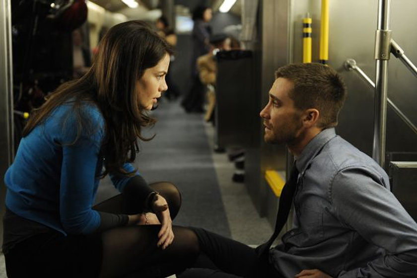 Jake Gyllenhaal y Michelle Monaghan en Código fuente