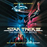 Carátula de la banda de sonido de Star Trek III. En busca de Spock