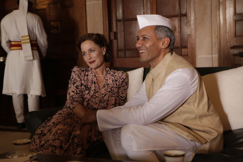 Gillian Anderson y Om Puri en El Último Virrey de la India