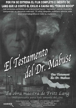 poster of movie El Testamento del Dr. Mabuse