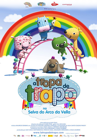 Imagen de La Tropa de Trapo en la selva del arco iris (Cartel gallego)