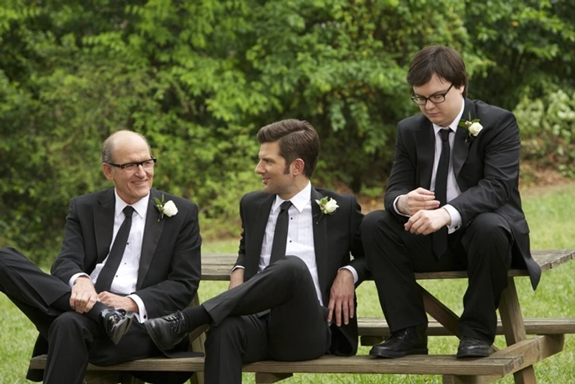 Richard Jenkins, Adam Scott y Clark Duke en sindrome-postdivorcio