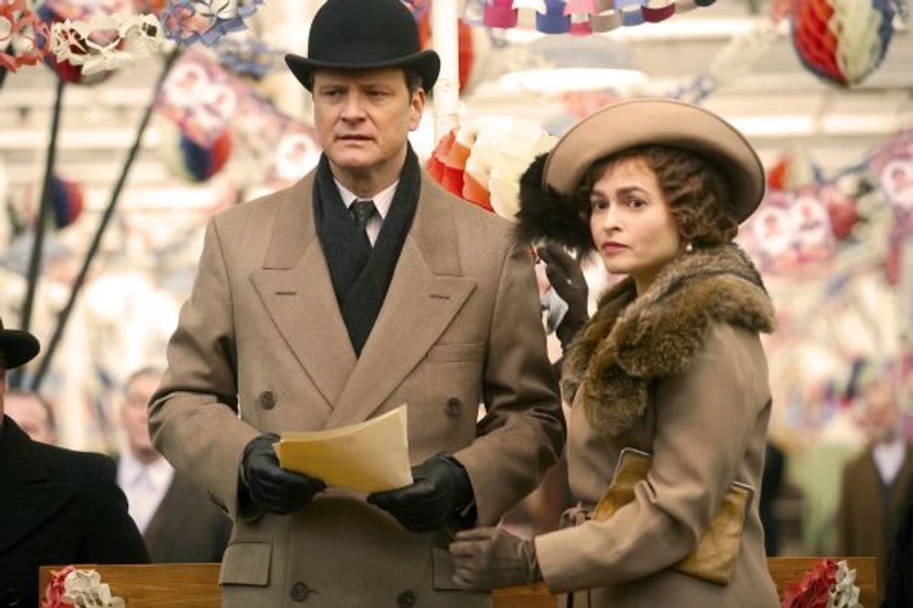 Helena Bonham Carter y Colin Firth en el-discurso-del-rey