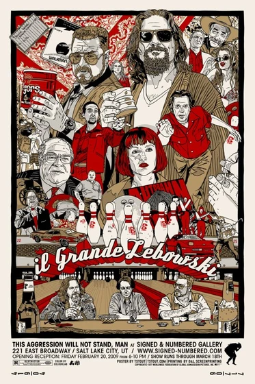 Imagen de el-gran-lebowski (Poster italiano)