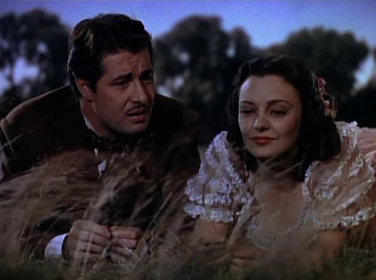 Don Ameche y Andrea Leeds en swanee-river