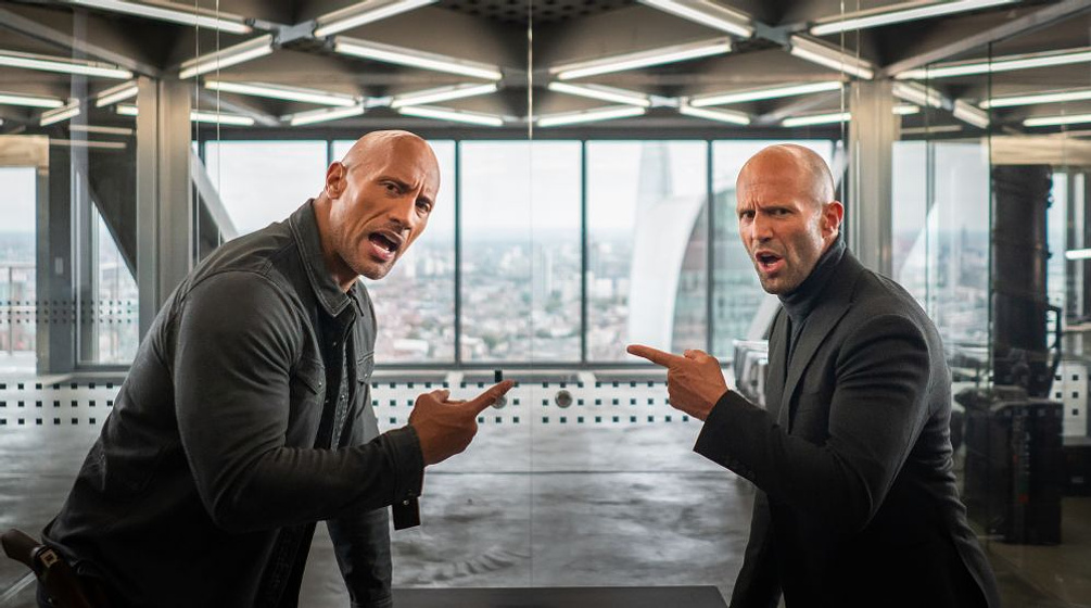 Jason Statham y Dwayne Johnson en Fast & Furious: Hobbs & Shaw