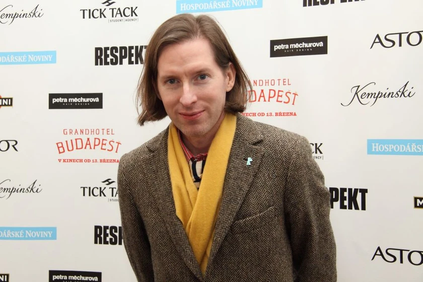 Wes Anderson en el-gran-hotel-budapest (Premiere en Praga. 2014)