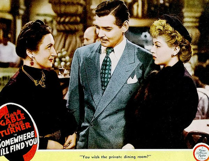 Clark Gable en Somewhere I'll Find You (Poster)