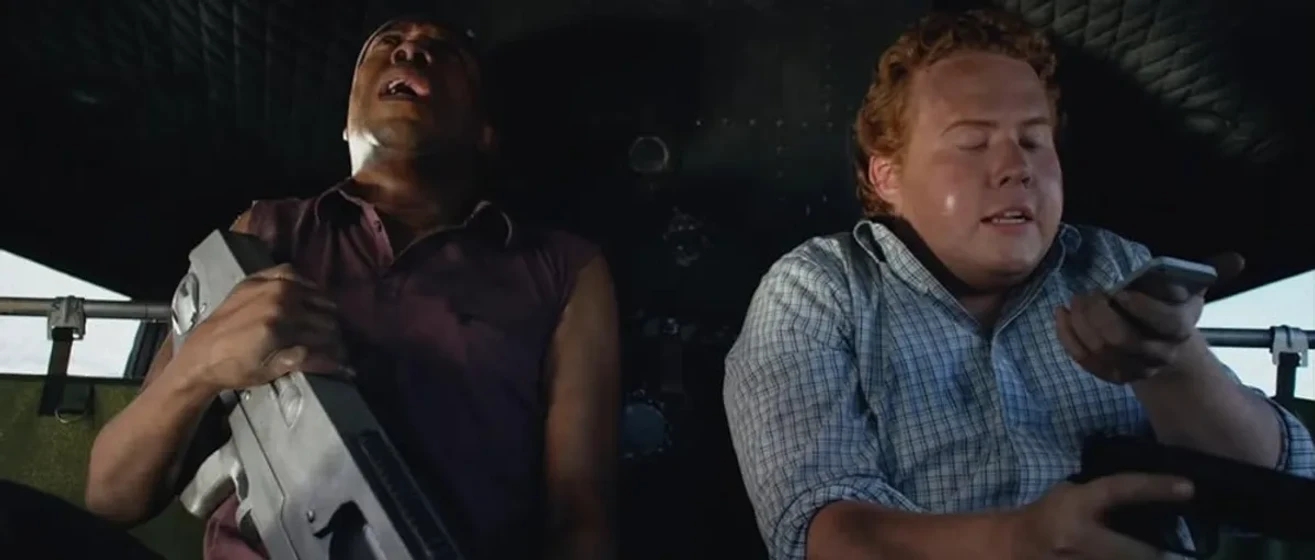 Michael Winslow y Jimmy Bellinger en lavalantula-2