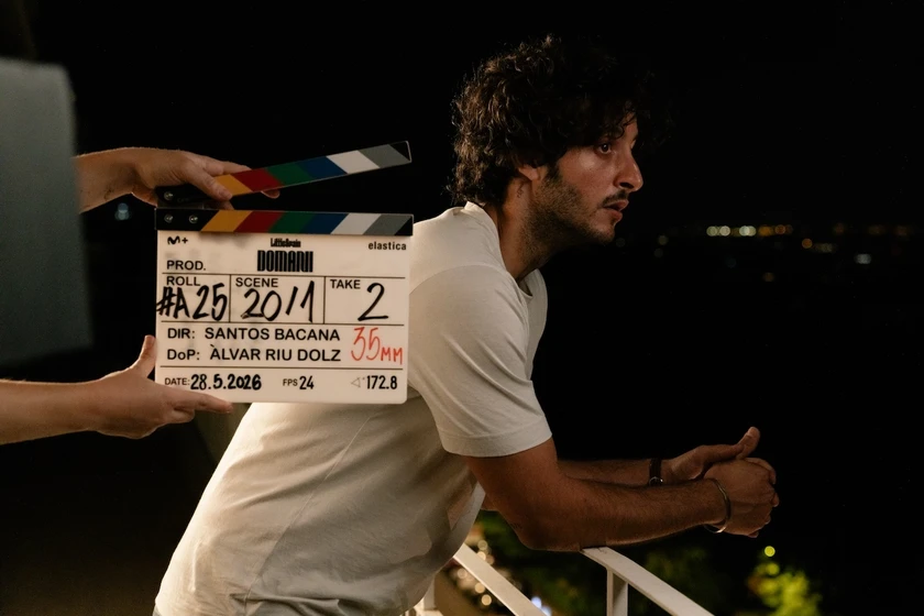 Daniel Ibáñez en domani (Rodaje)