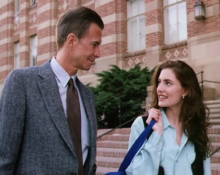 Anthony Perkins y Mädchen Amick en peligrosa-de-noche