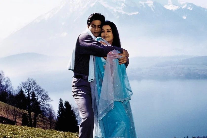 Shah Rukh Khan y Aishwarya Rai Bachchan en mohabbatein