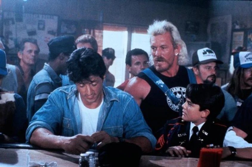 Sylvester Stallone y David Mendenhall en Yo, el halcón