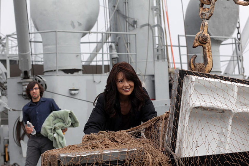 Ming-Na Wen y Mitch Lerner en Superciclón