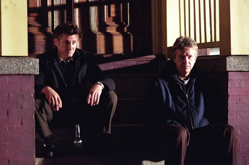 Tim Robbins y Sean Penn en Mystic River