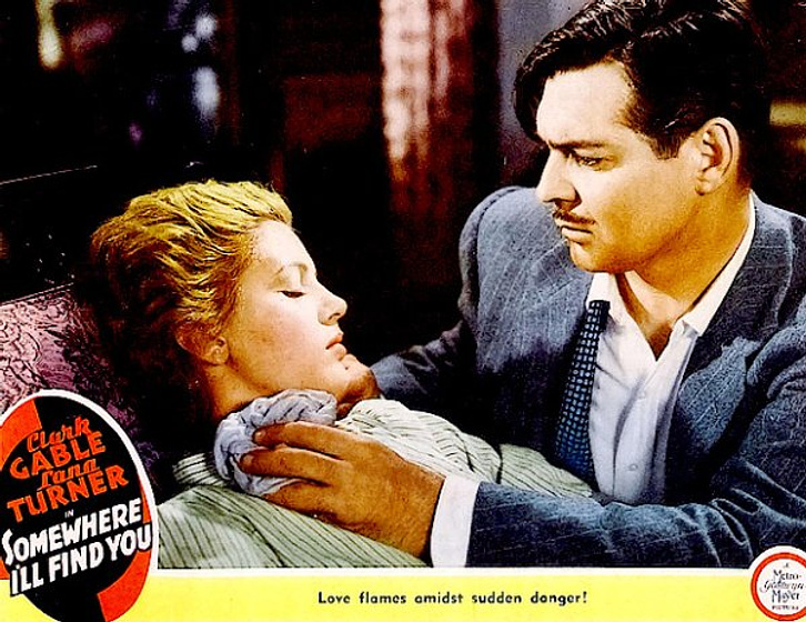 Clark Gable en Somewhere I'll Find You (Poster)