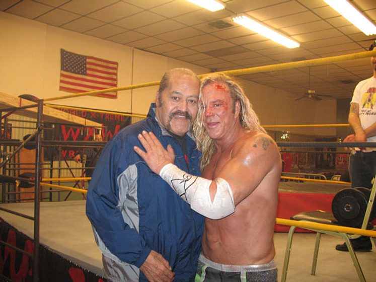 Mickey Rourke en El Luchador (Imagen del Rodaje)