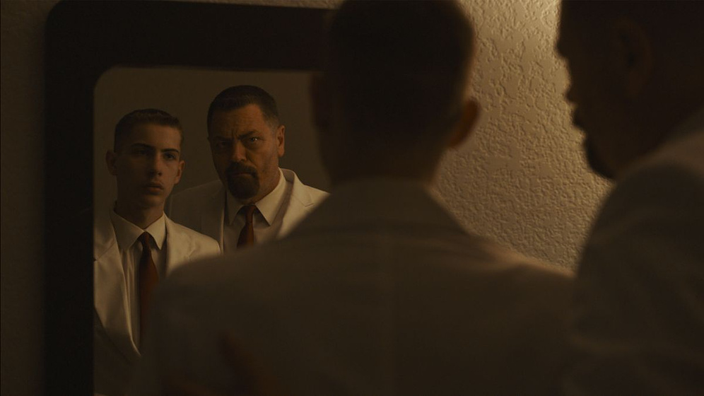 Nick Offerman y Jacob Tremblay en Sovereign