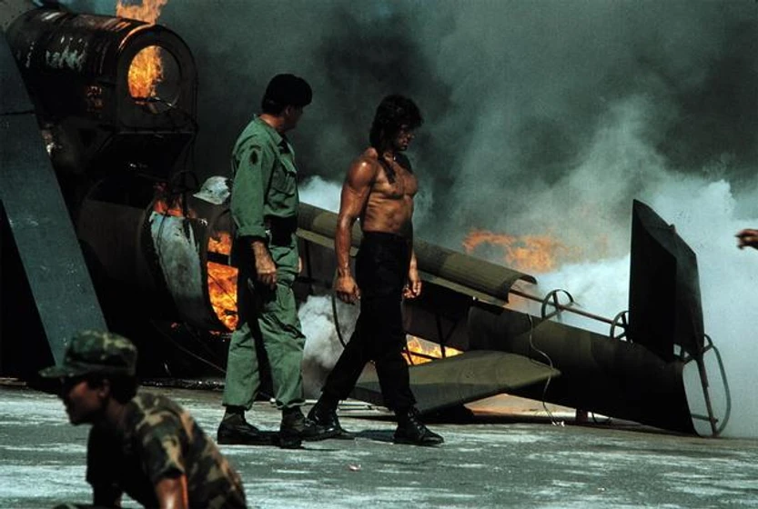 Sylvester Stallone en Rambo: Acorralado, II parte