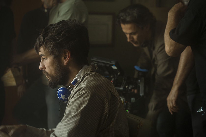 Mario Casas y Rodrigo Cortés en Escape (Rodaje)