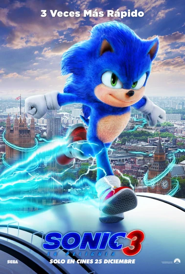 Imagen de Sonic 3. La Película (Cartel personajes español)