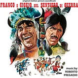 Carátula de la banda de sonido de Franco y Ciccio en el Sendero de la Guerra