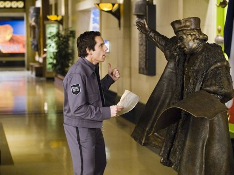 Ben Stiller y Pierfrancesco Favino en Noche en el museo