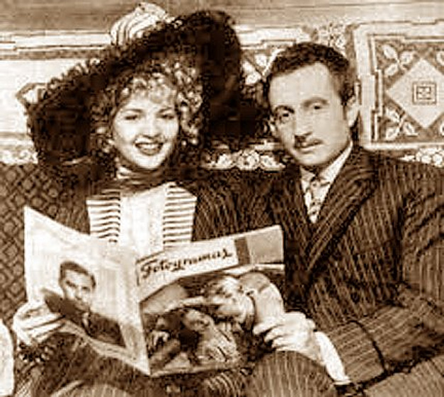 Sara Montiel y José María Seoane en Mariona Rebull