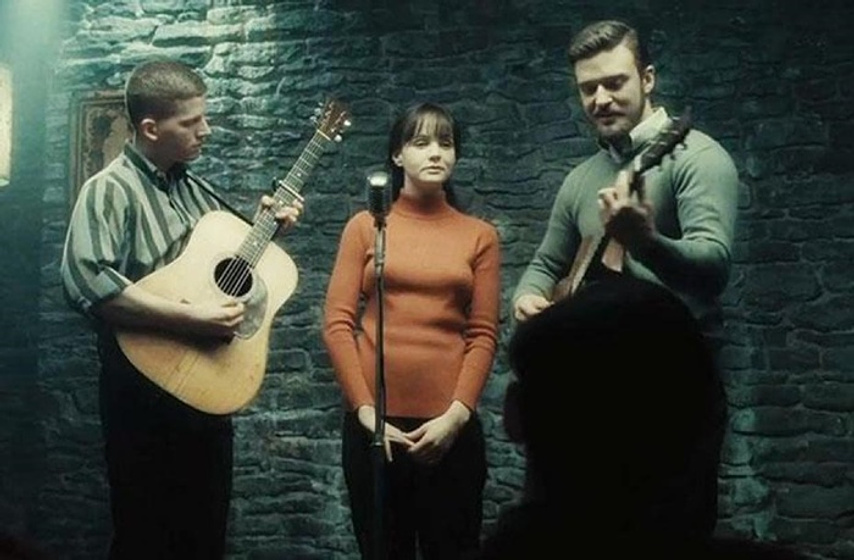 Justin Timberlake, Stark Sands y Carey Mulligan en A Propósito de Llewyn Davis