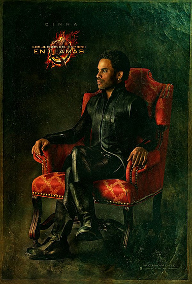 Lenny Kravitz en Los Juegos del Hambre. En Llamas (Cartel promocional)