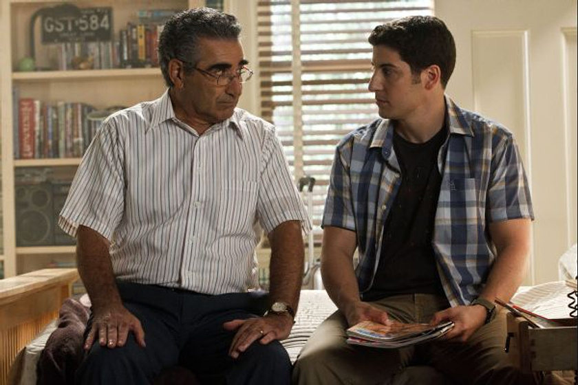Jason Biggs y Eugene Levy en American Pie: El Reencuentro