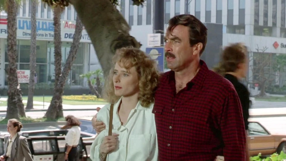 Laila Robins y Tom Selleck en un-hombre-inocente