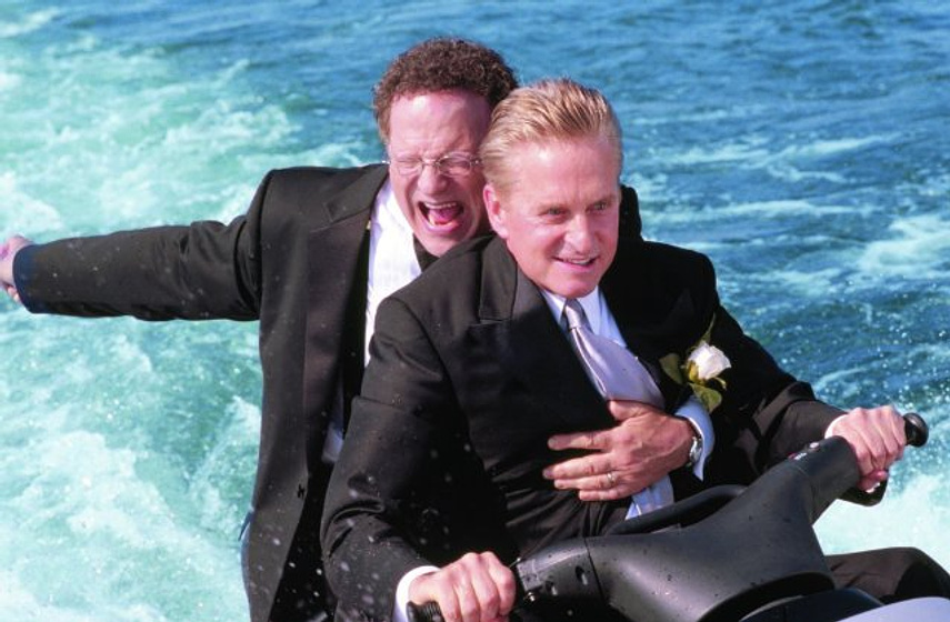 Michael Douglas y Albert Brooks en Hasta que la Muerte los Separe