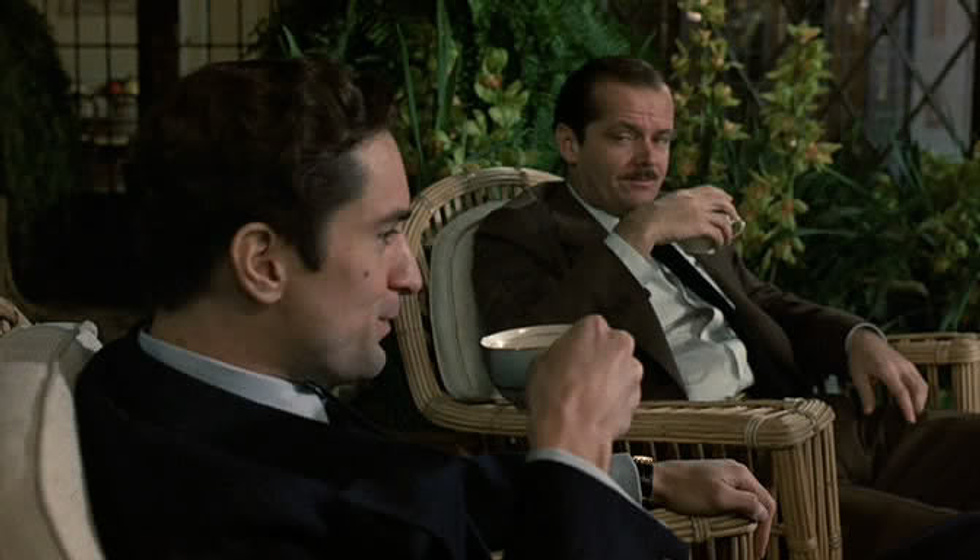 Robert De Niro y Jack Nicholson en El Último Magnate