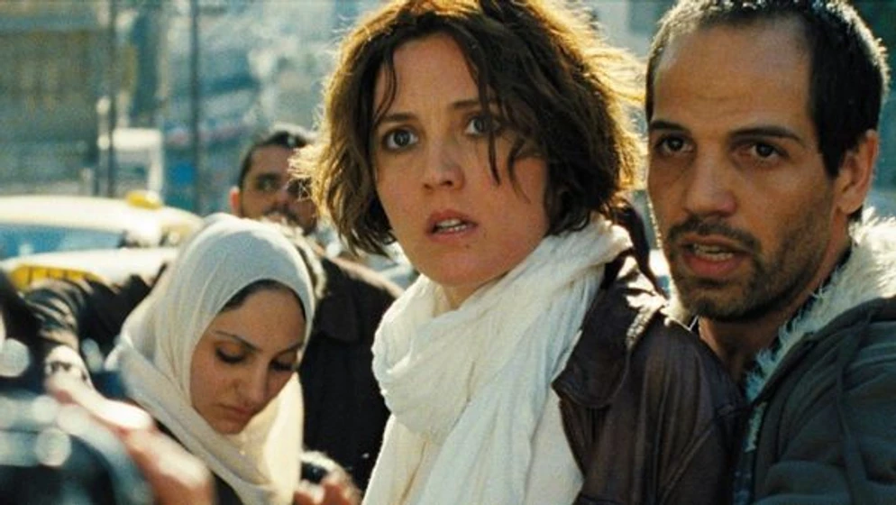 Evelyne Brochu y Yousef 'Joe' Sweid en inch-allah