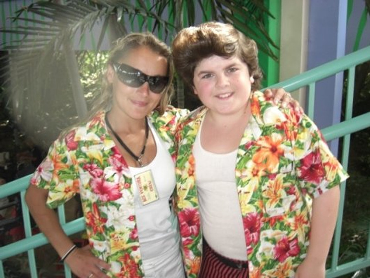 Josh Flitter en Ace Ventura Jr. (Imagen del rodaje)