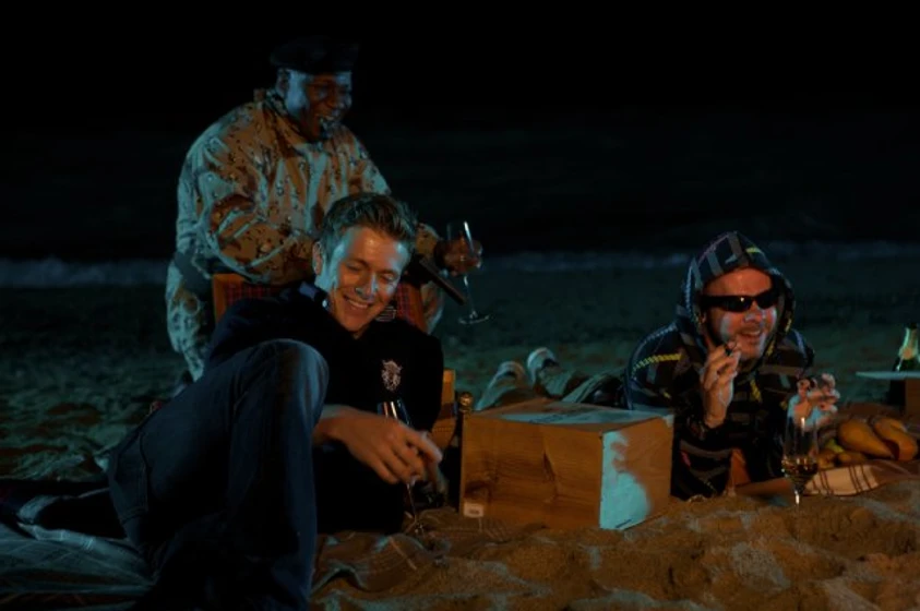 Dominic Monaghan y Charlie Bewley en soldiers-of-fortune