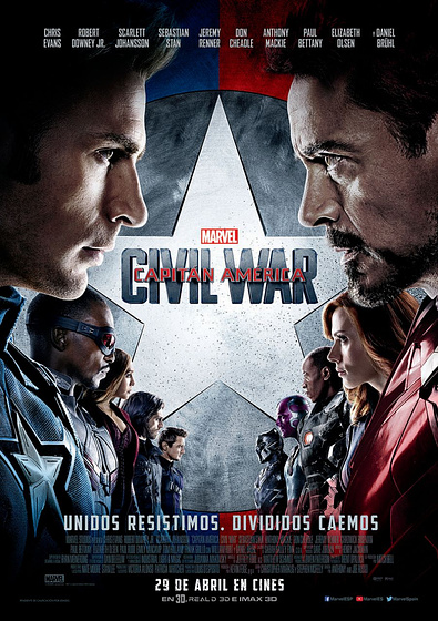 Imagen de Capitán América. Civil war (Cartel final español)