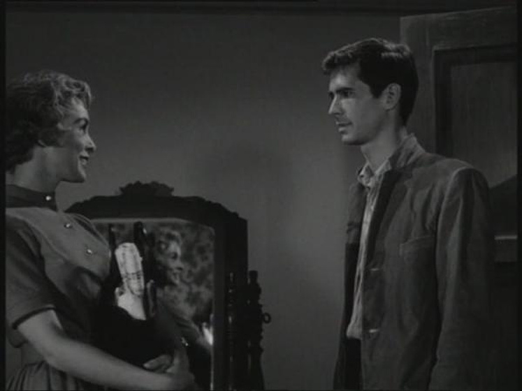Anthony Perkins y Janet Leigh en Psicosis