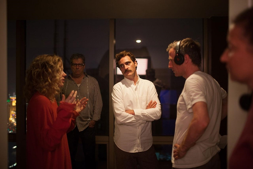 Spike Jonze, Joaquin Phoenix y Amy Adams en Her