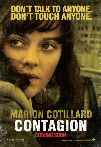 Marion Cotillard en Contagio (Poster promocional)