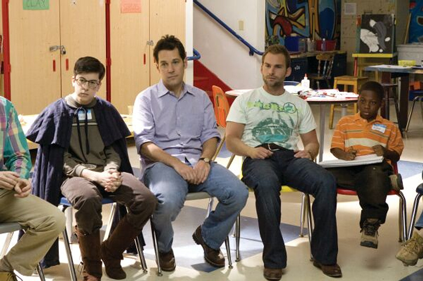 Seann William Scott, Paul Rudd y Christopher Mintz-Plasse en Mal ejemplo