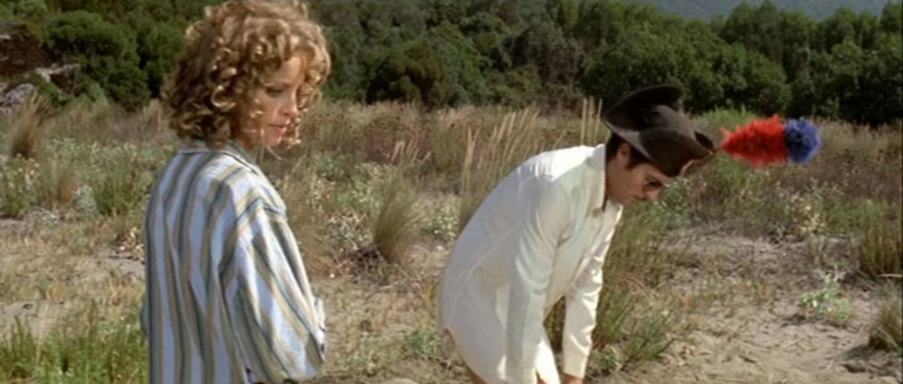 Marcello Mastroianni y Sydne Rome en que