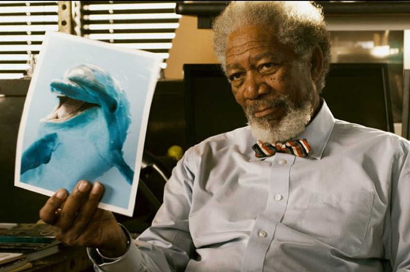 Morgan Freeman en La Gran aventura de Winter el delfín